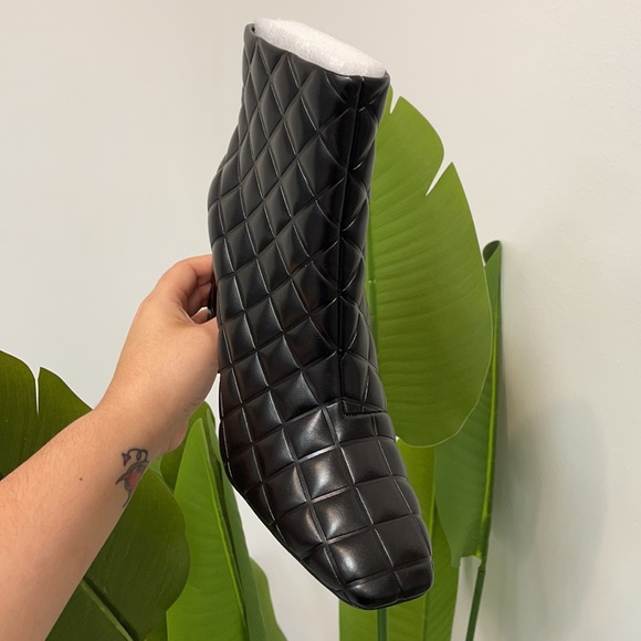 Quilted Bootie With Chunky Heel - Picture 2 of 3